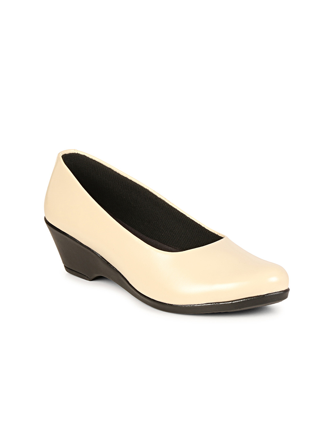 FOOTSHEZ Women Solid Wedge Pumps