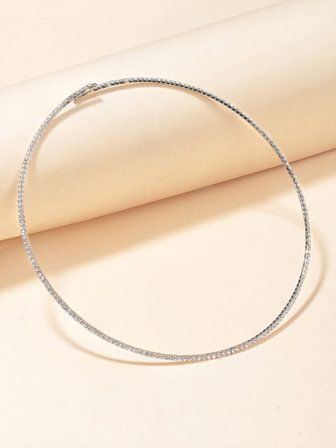 Designbox Sleek American Diamond Studded Open Chain