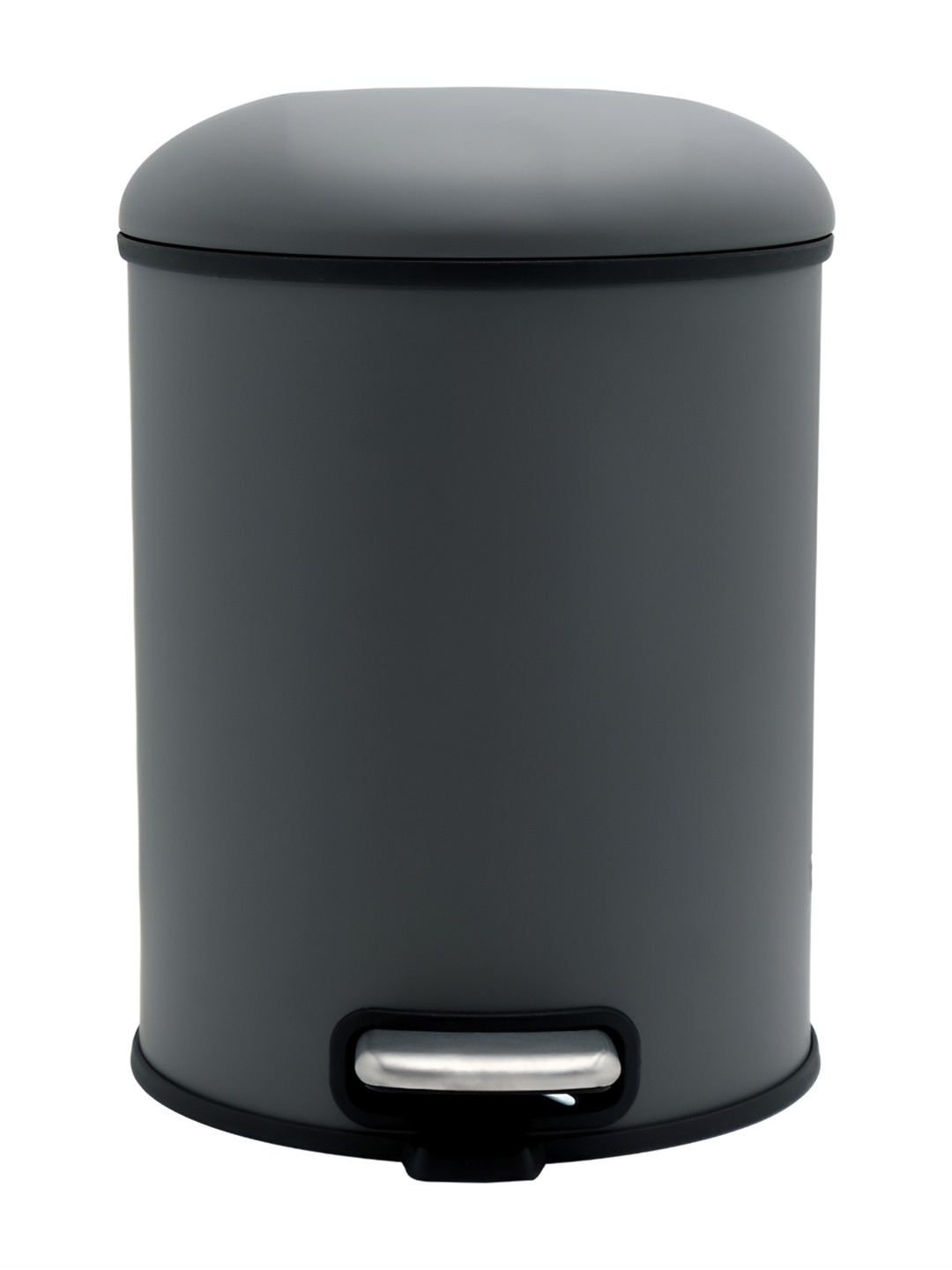 Pano Grey Stainless Steel Pedal Dustbin With Lid 12 L