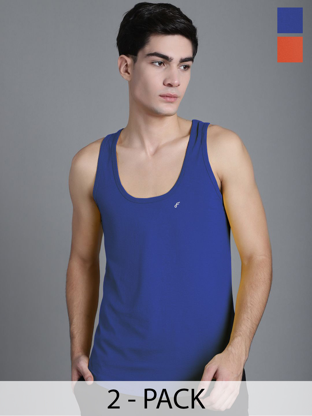 FBAR Men's  Pack Of 2  Anti-Bacterial Innerwear Vest