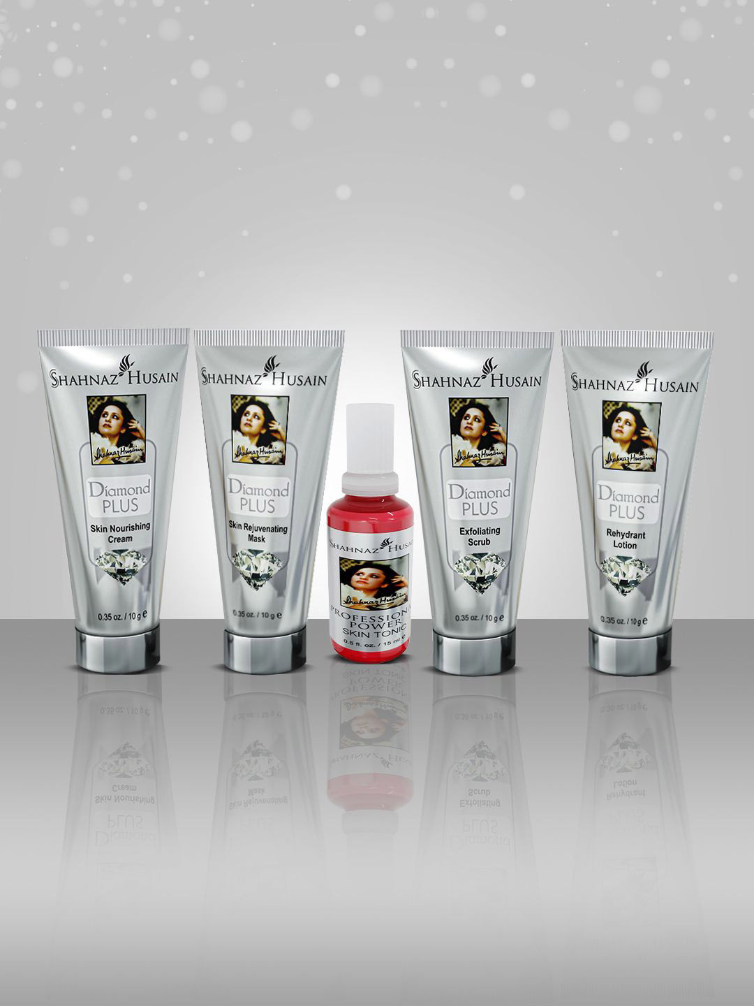 Shahnaz Husain Diamond Skin Revival Facial Kit-Cream -Scrub -Lotion -Mask & Toner -55g