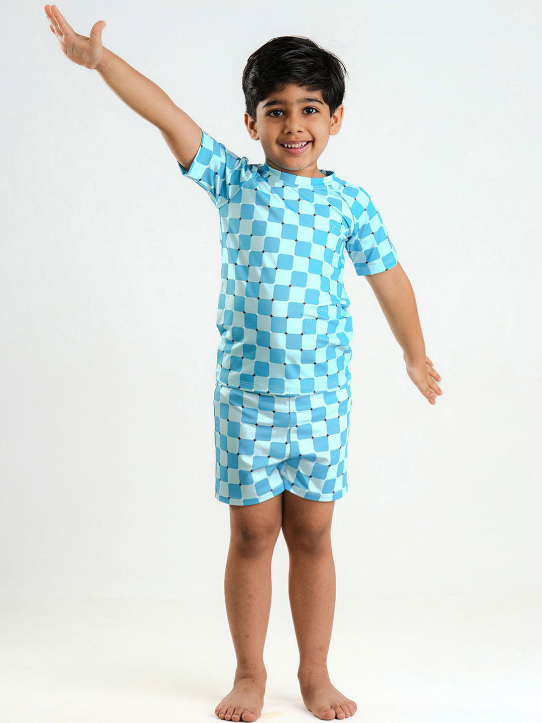 Somersault Boys Abstract Printed Two Piece Swimsuit