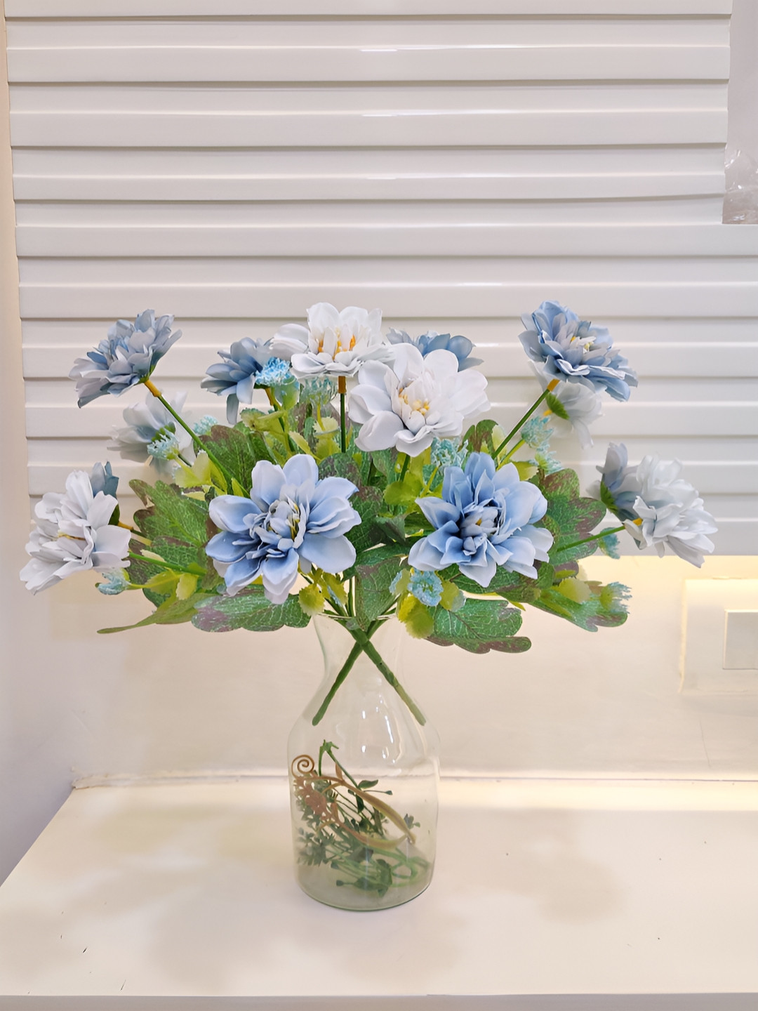ARTSY Blue 2 Pieces Jasmine Artificial Flower without vase