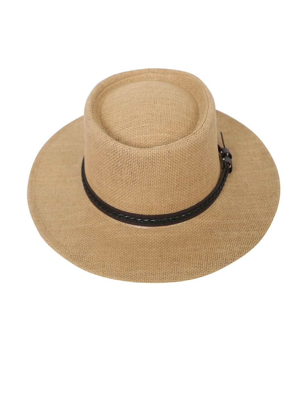 FabSeasons Unisex Beige Solid Sun Hat
