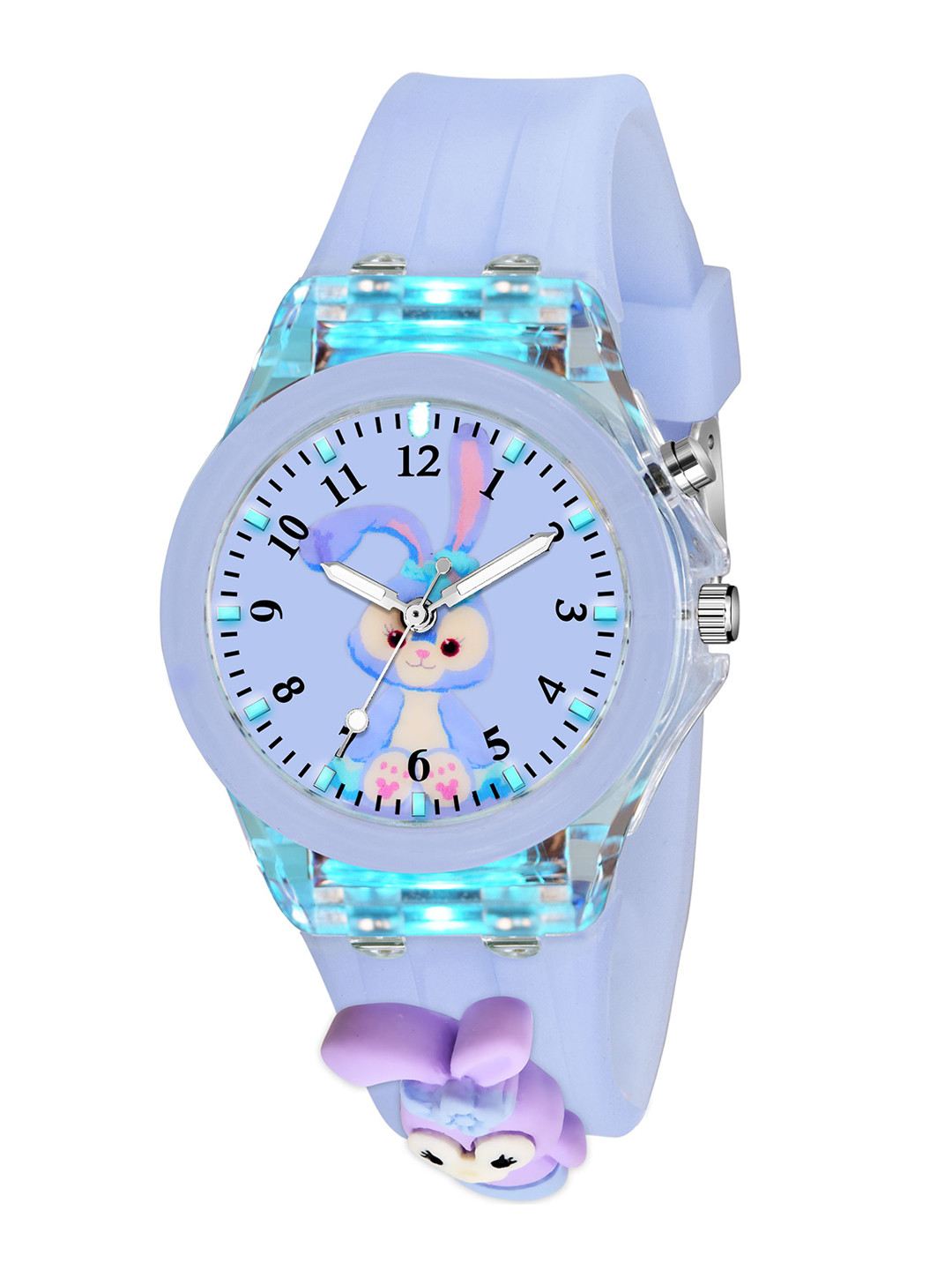 SWADESI STUFF Unisex Kids Dial & Straps Analogue Multi Function Watch MULTI LIGHT TEDDY