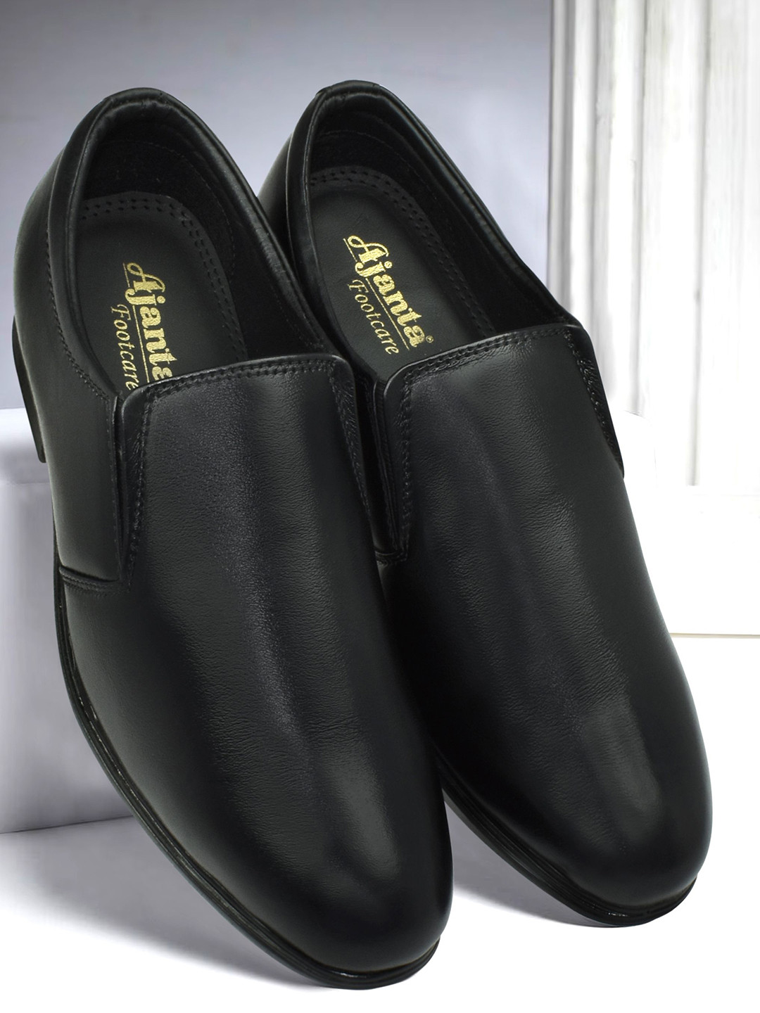 Ajanta Men Leather Formal Men Slip-Ons