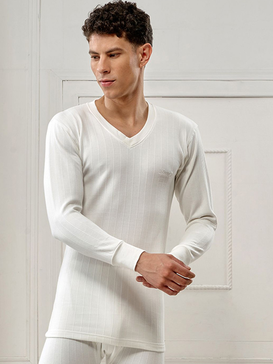 INFERNO Men V Neck Fullslevee Thermal Vest