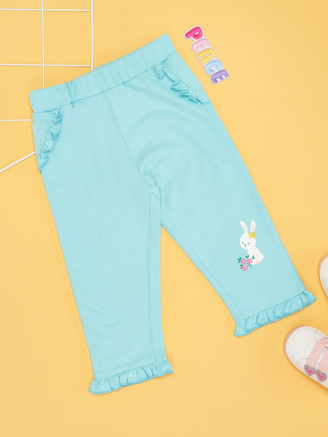Pantaloons Baby Girls Relaxed-Fit Track Pants