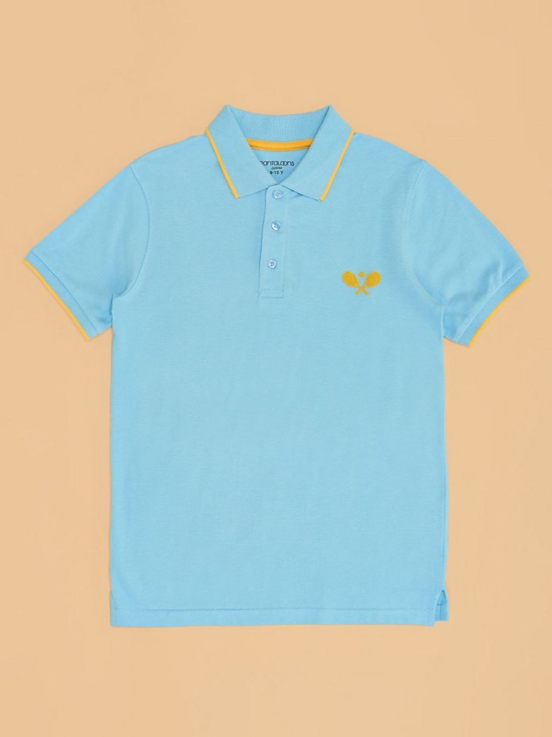 Pantaloons Junior Boys Solid Polo Collar Cotton T-shirt