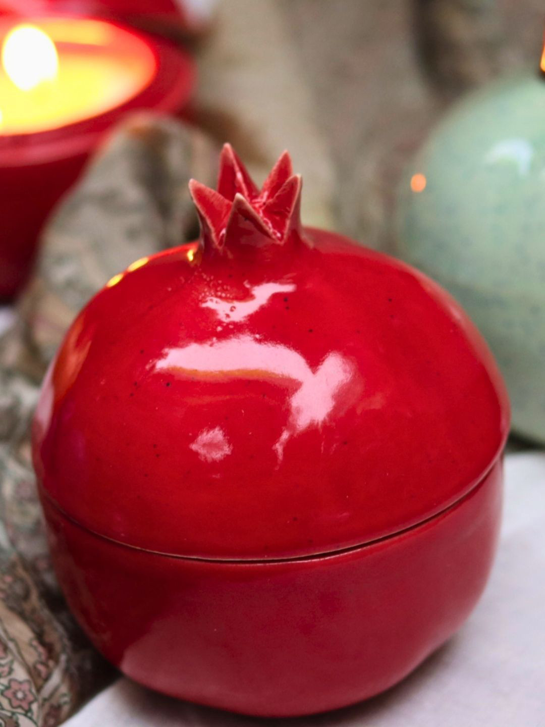 WEAVING HOMES Anar Candle Scented 2 Wick Vanilla Solid Round Regular Jar Candles