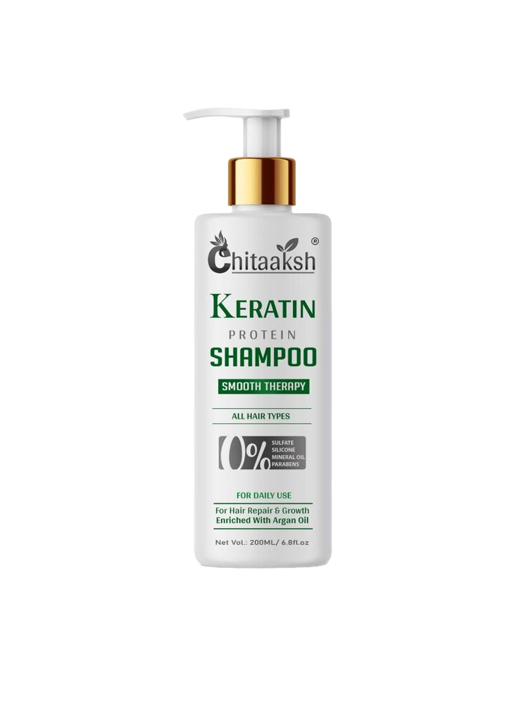 Chitaaksh Keratin Protein Shampoo For Smooth Therapy With Argan Oil-200ml