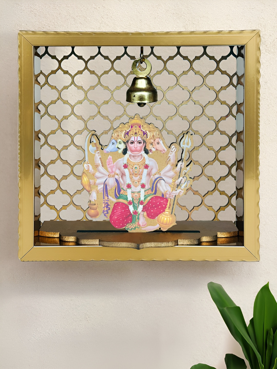 Art Street Panchmukhi Hanuman Wall Hanging Pooja Mandir