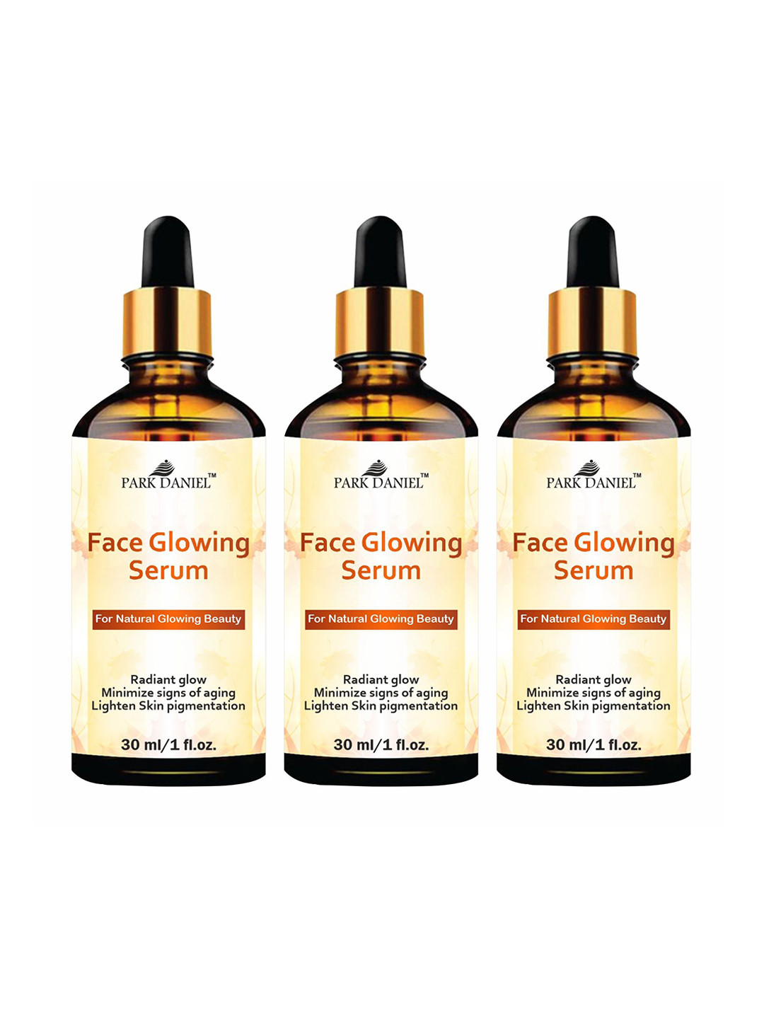 Park Daniel Set Of 3 Face Glowing Serum With Vitamin E 30 ml Each