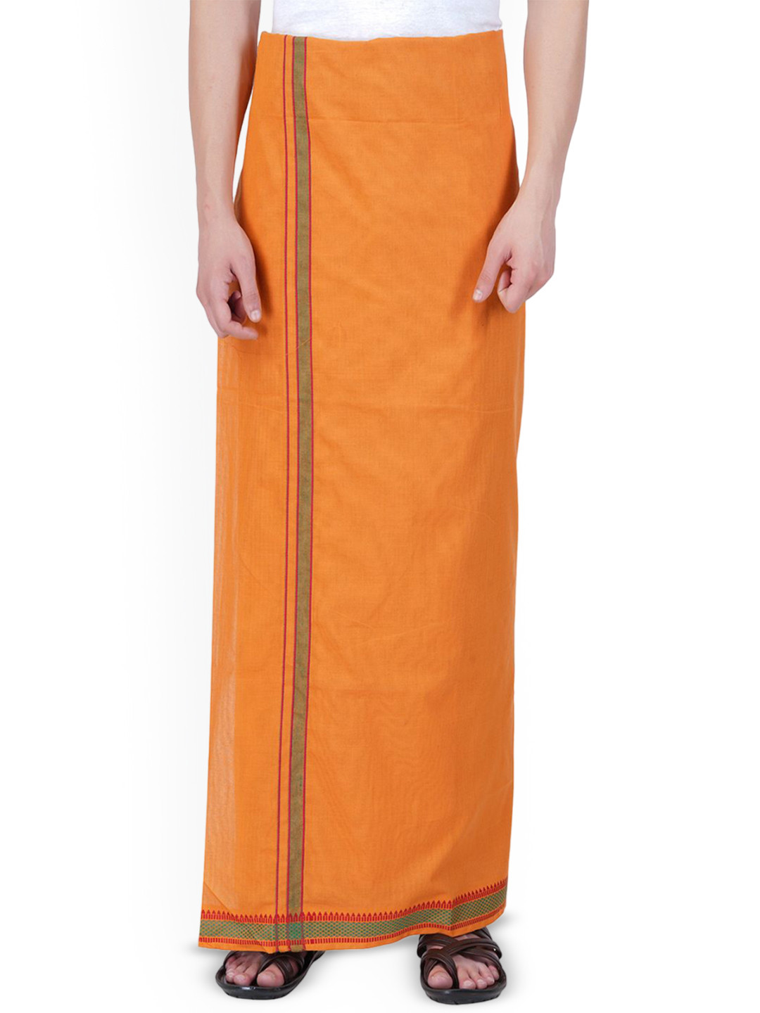 ETHAZH Mens Tirumalai Fancy Colour Dhoti - Kavi