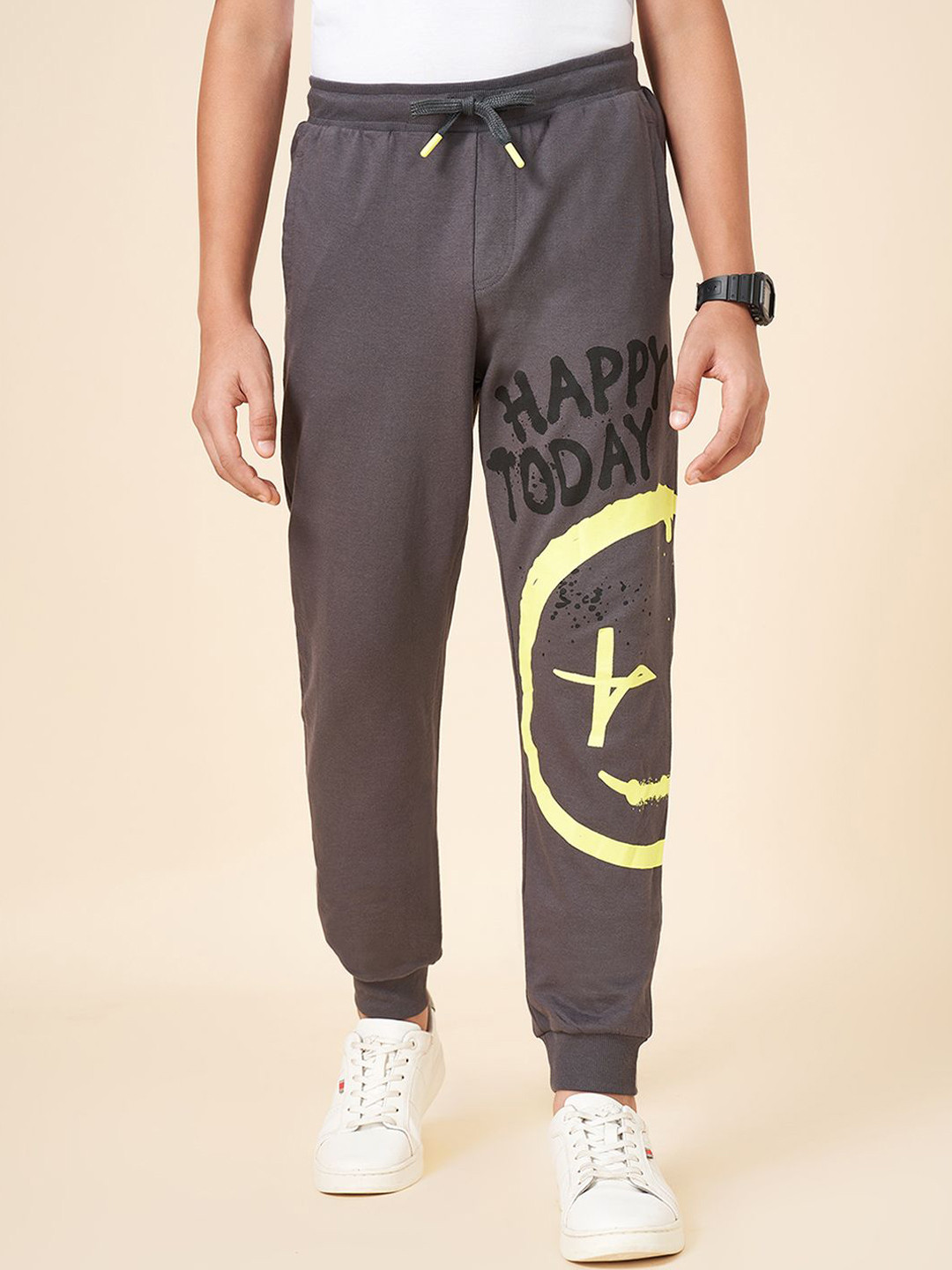 Coolsters by Pantaloons Boys Printed Cotton Mid Rise Joggers