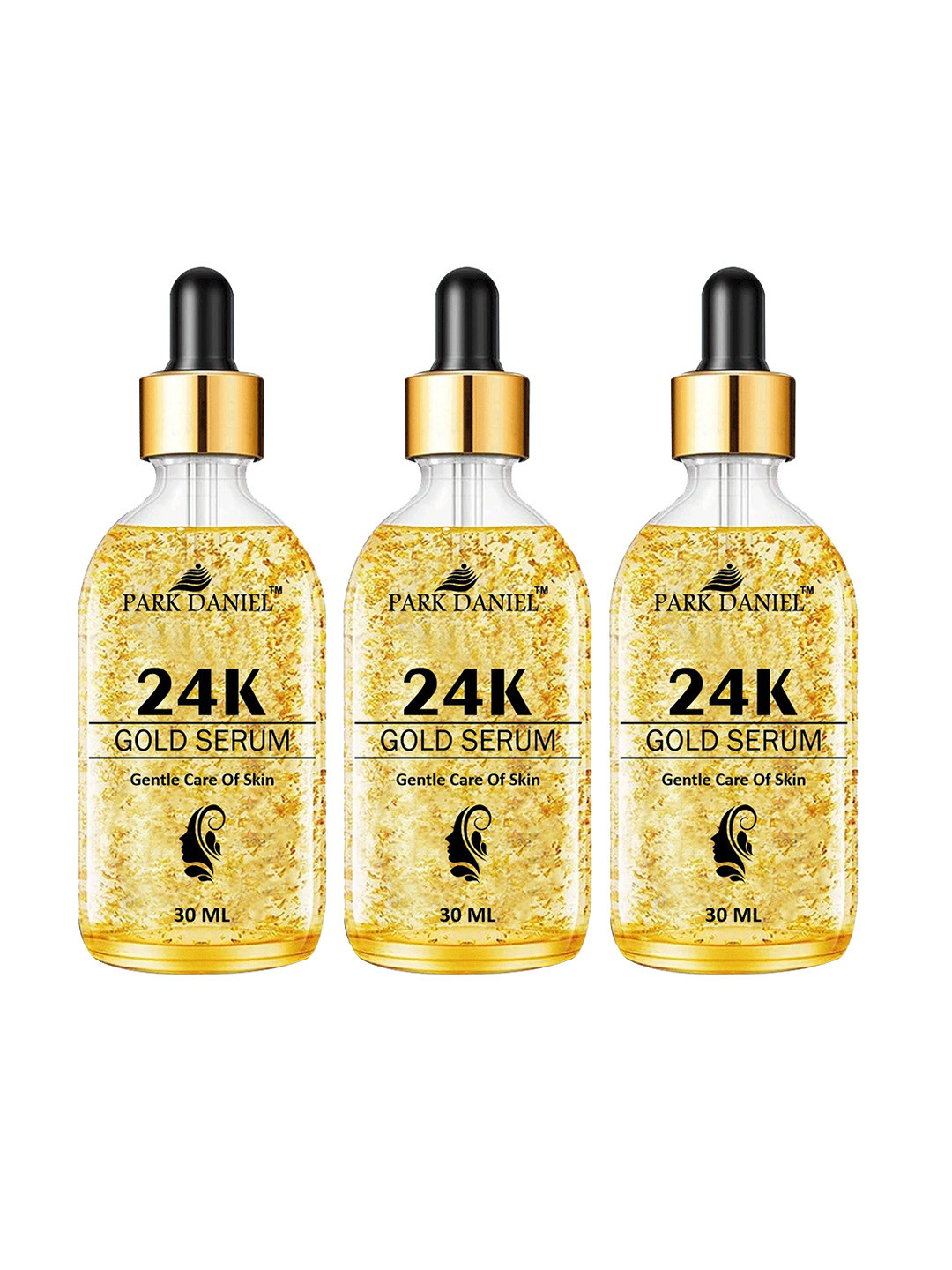 Park Daniel Set Of 3 24K Gold Serum For Face & Hydration With Shea Butter-30ml Each