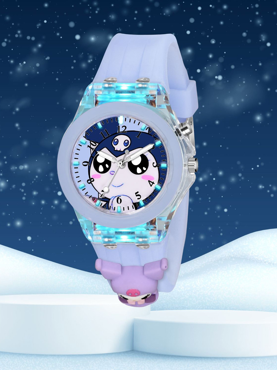 SWADESI STUFF Unisex Kids Dial & Straps Analogue Multi Function Watch MULTI LIGHT ALIEN TEDDY