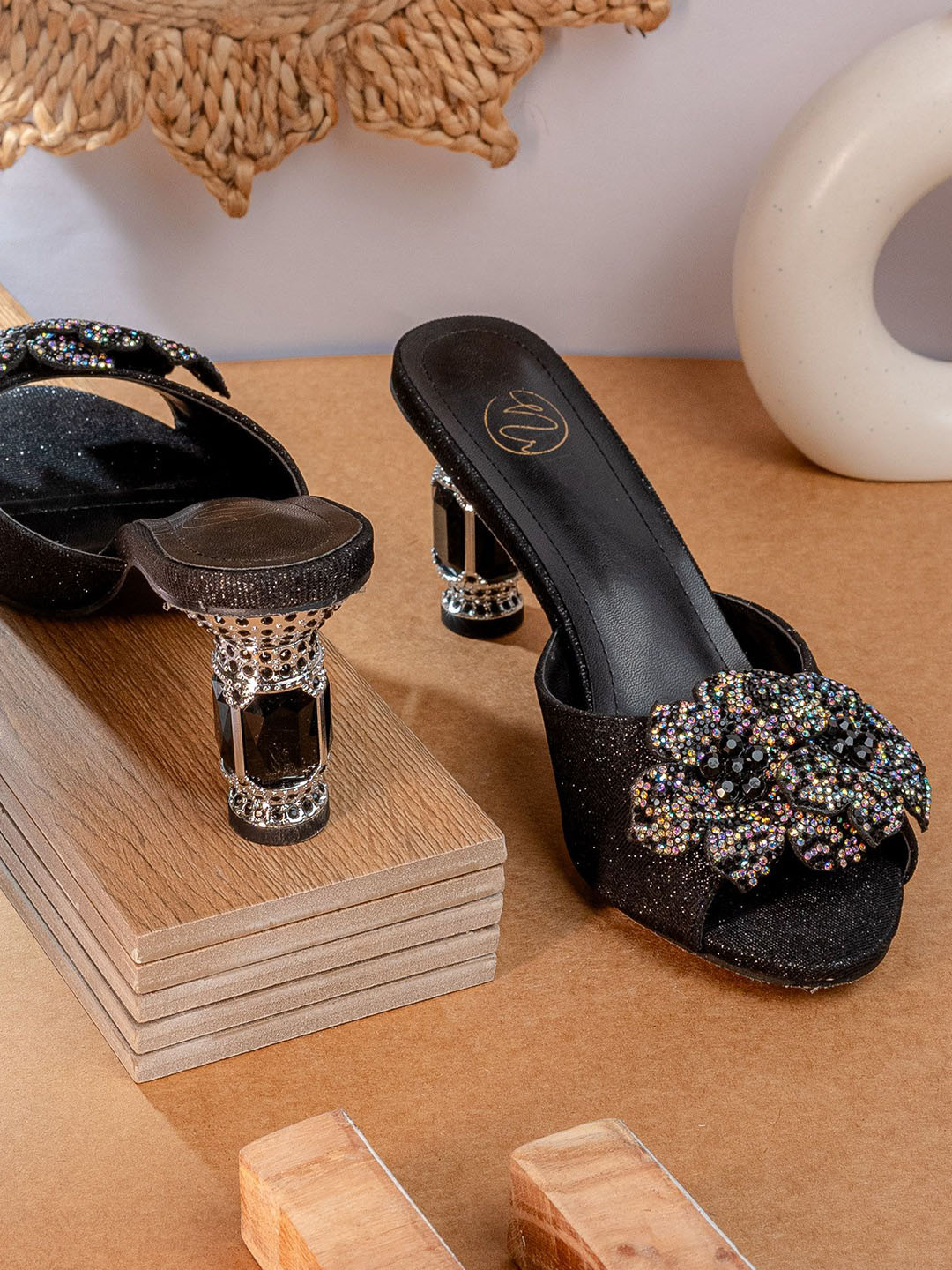 NR By Nidhi Rathi Embellished Party Stiletto Sandals