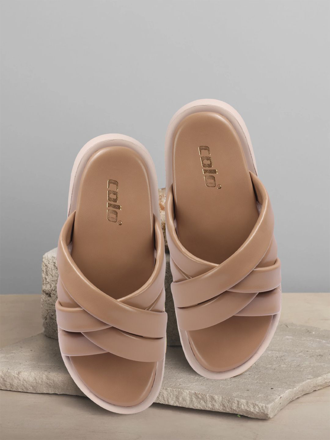 Colo Solid Open Toe Platform Sandals