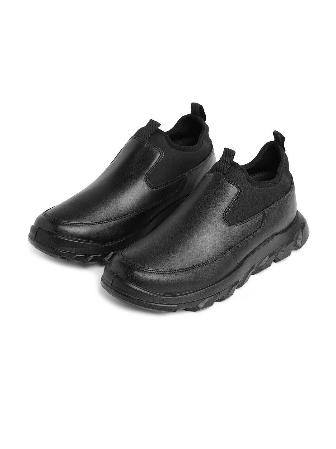 ERGON Men Leather Slip-On Sneakers