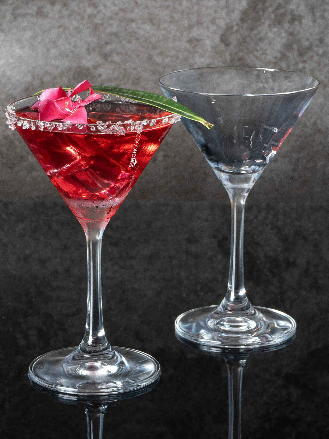 GOODHOMES Transparent 6 Pieces Dishwasher Safe Martini Glass