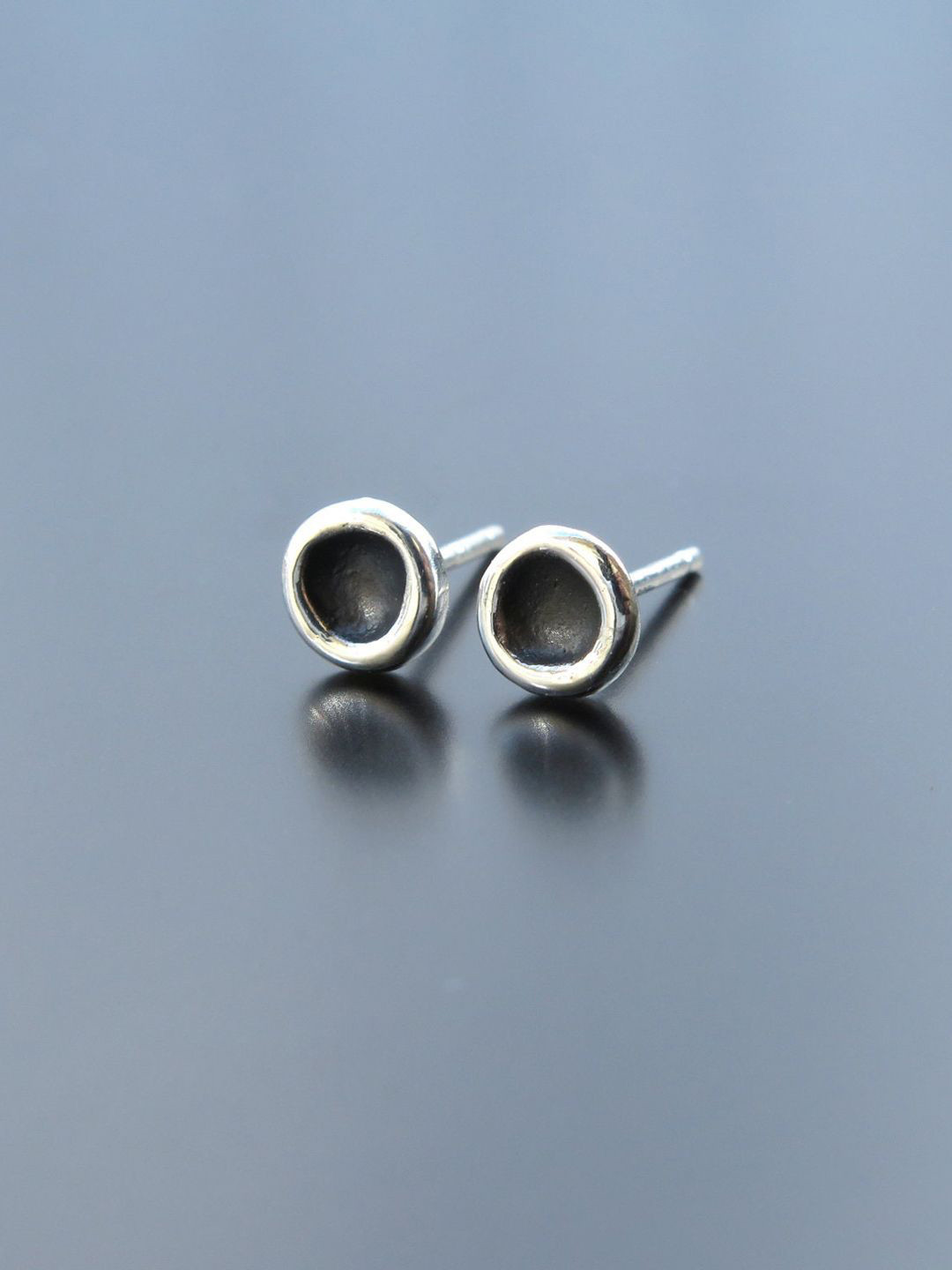 VAGHBHATT Domed Sterling Silver Minimalistic Classic Studs