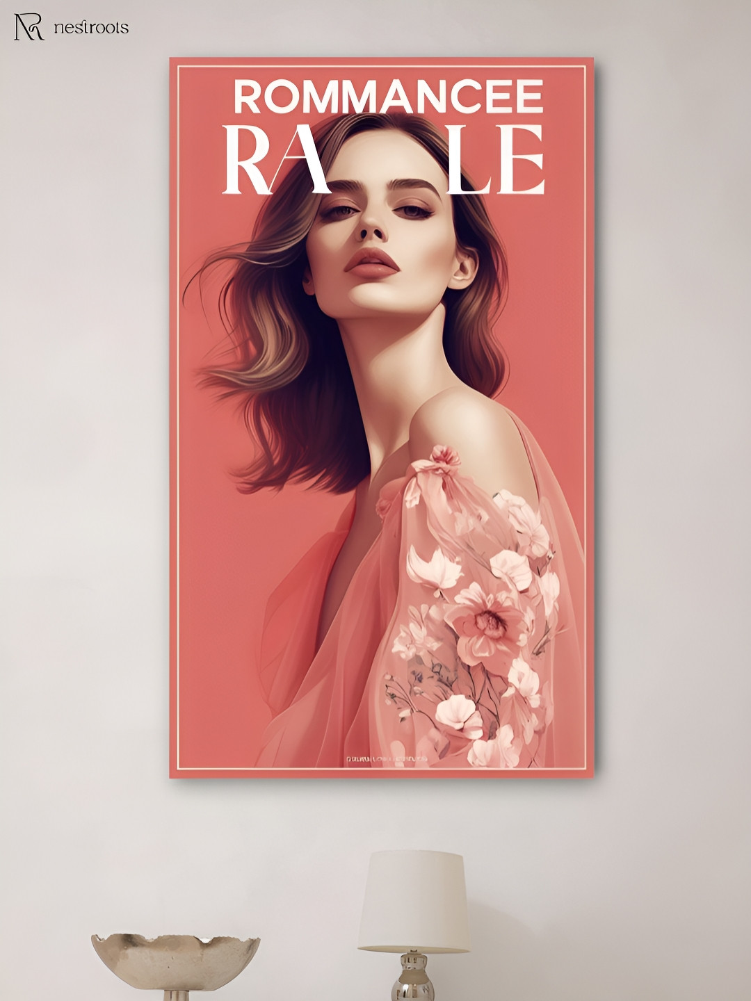 nestroots Romancee Rale Canvas Wall Rectangle Paintings Wall Art - 24 x 36 In