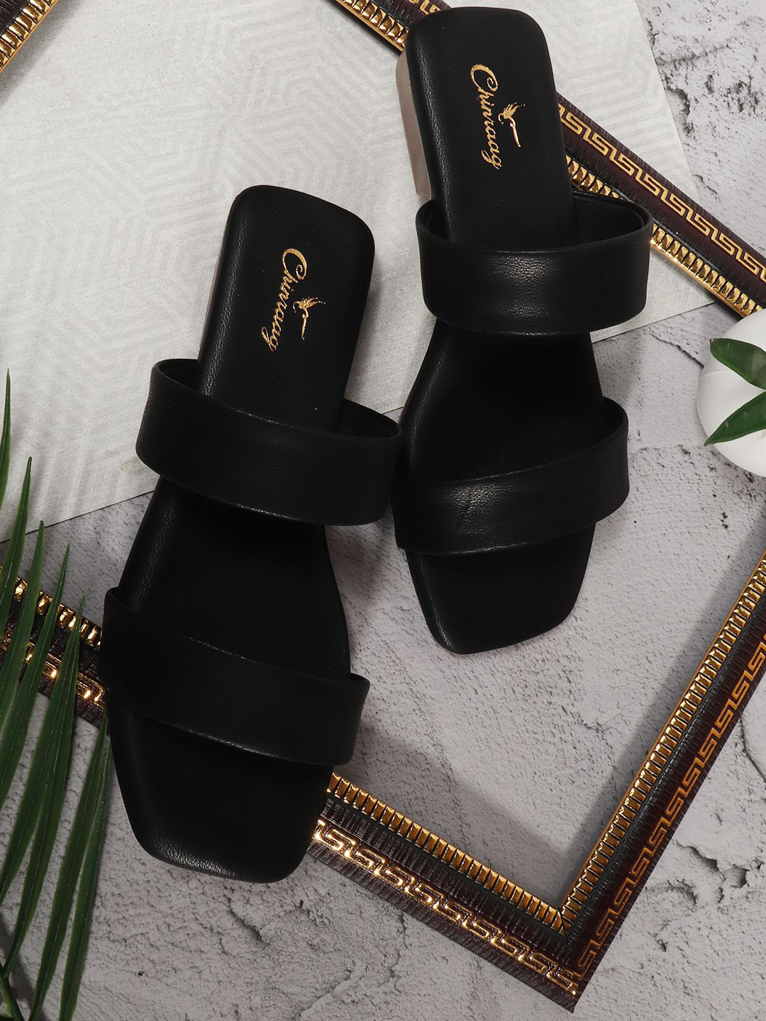 CHINRAAG Women Open Toe Flats