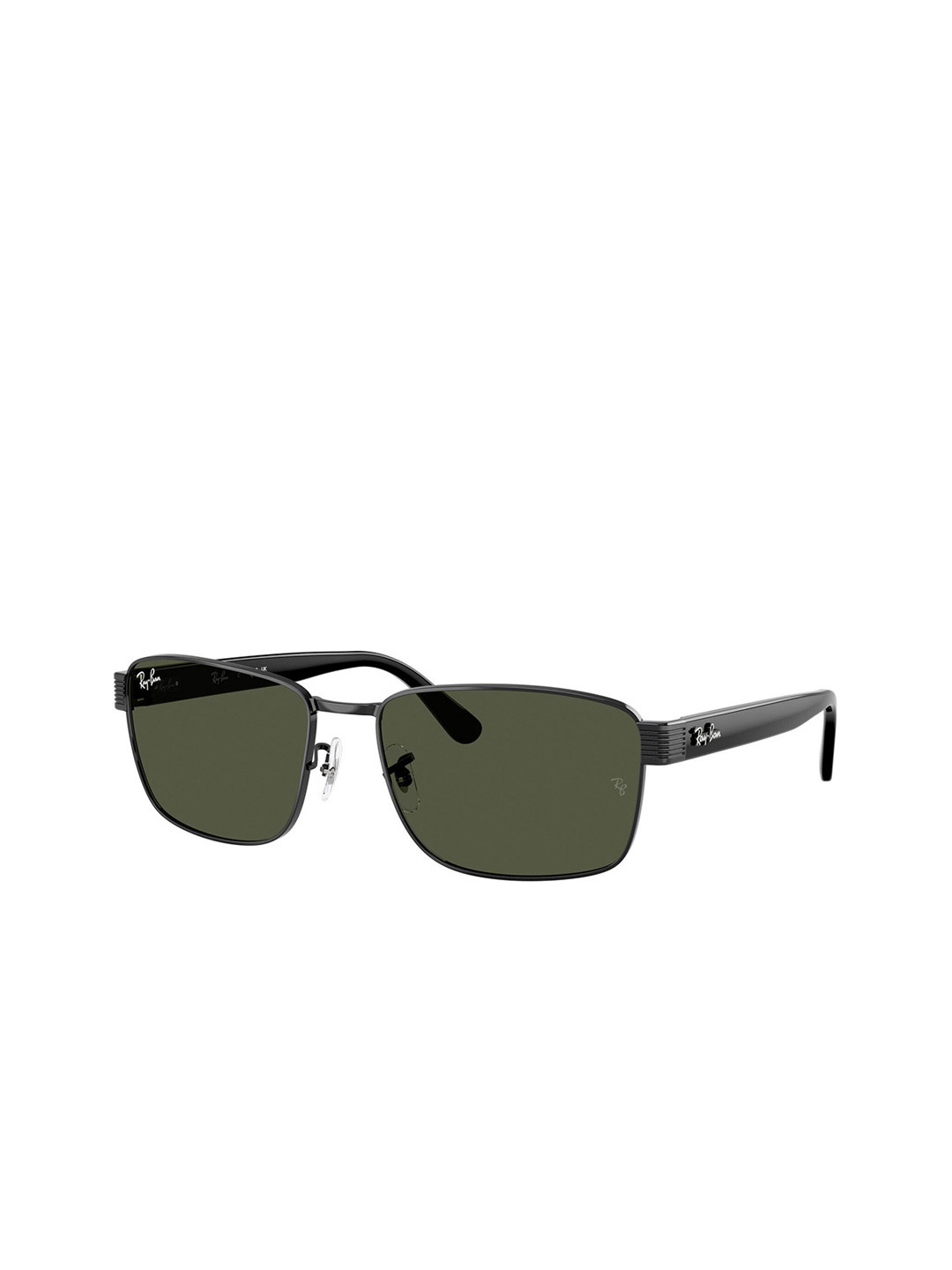 RAY-BAN Unisex UV Protected Green Lens Square Sunglasses - 0RB3750002/3162