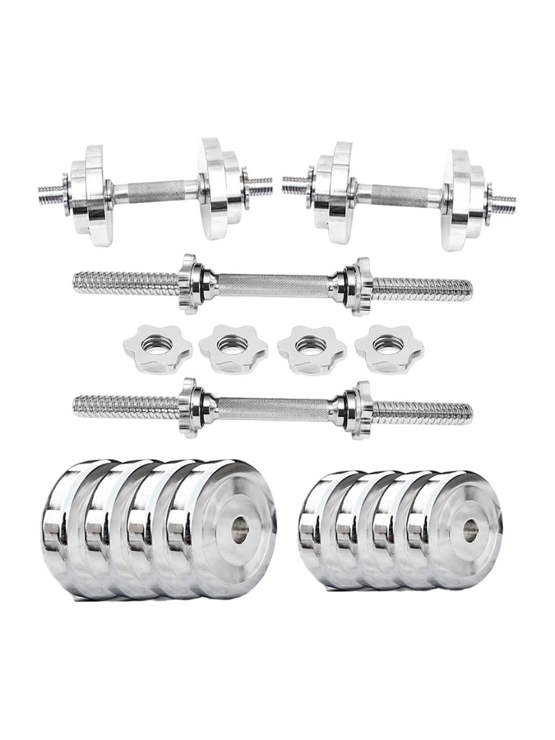 HackerX Pack Of 4 Steel Plates With 2 Rods