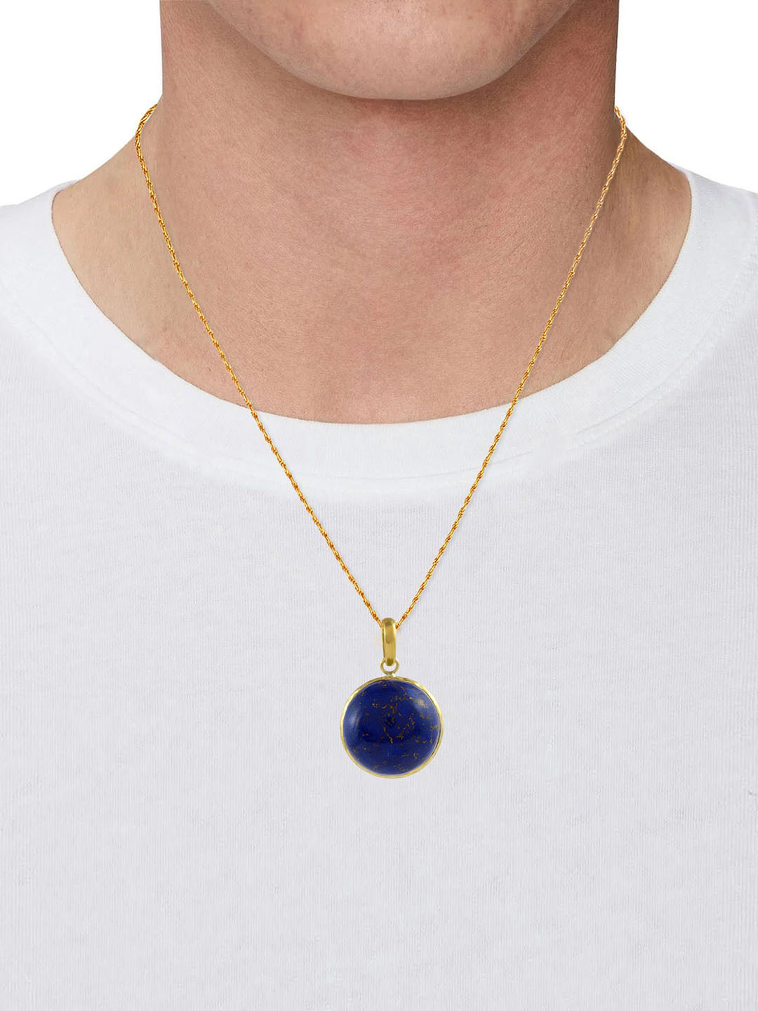 MEMOIR Gold-Plated Circular Pendants with Chains