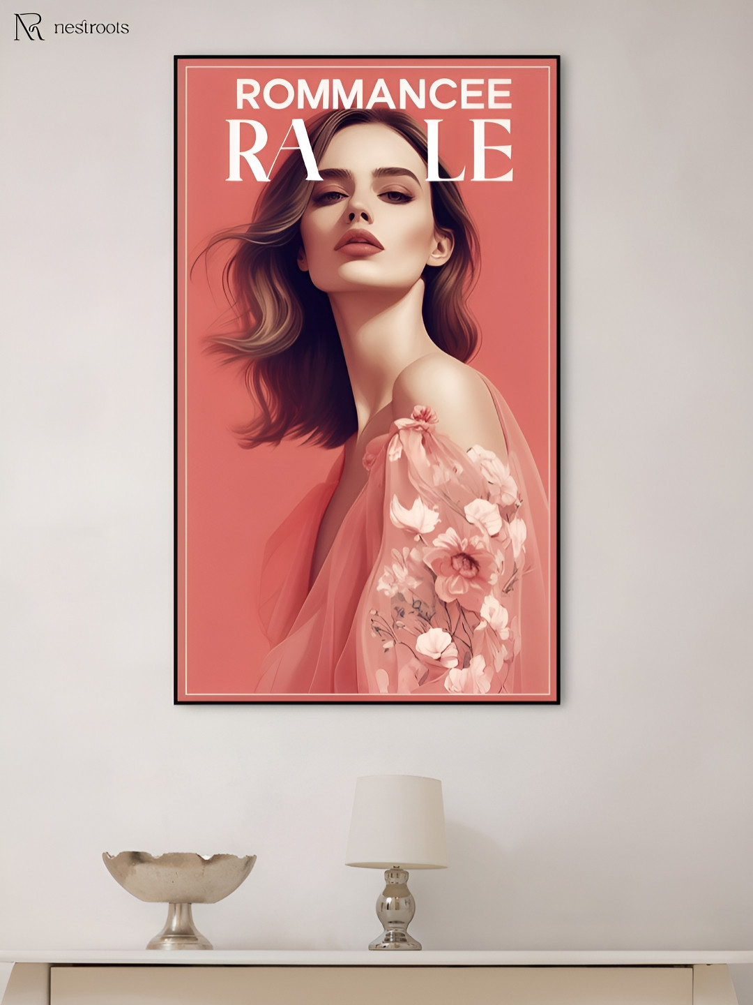 nestroots Romancee Rale Canvas Wall Rectangle Photographs Wall Art - 48 x 24In