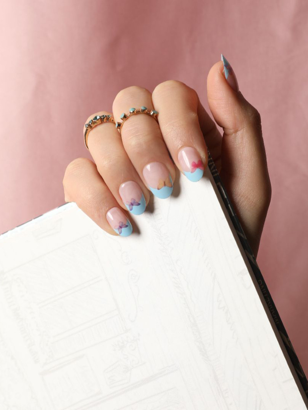 Pep Nails 24 Pcs Butterfly Kisses Press On Nails -Butterfly Kisses