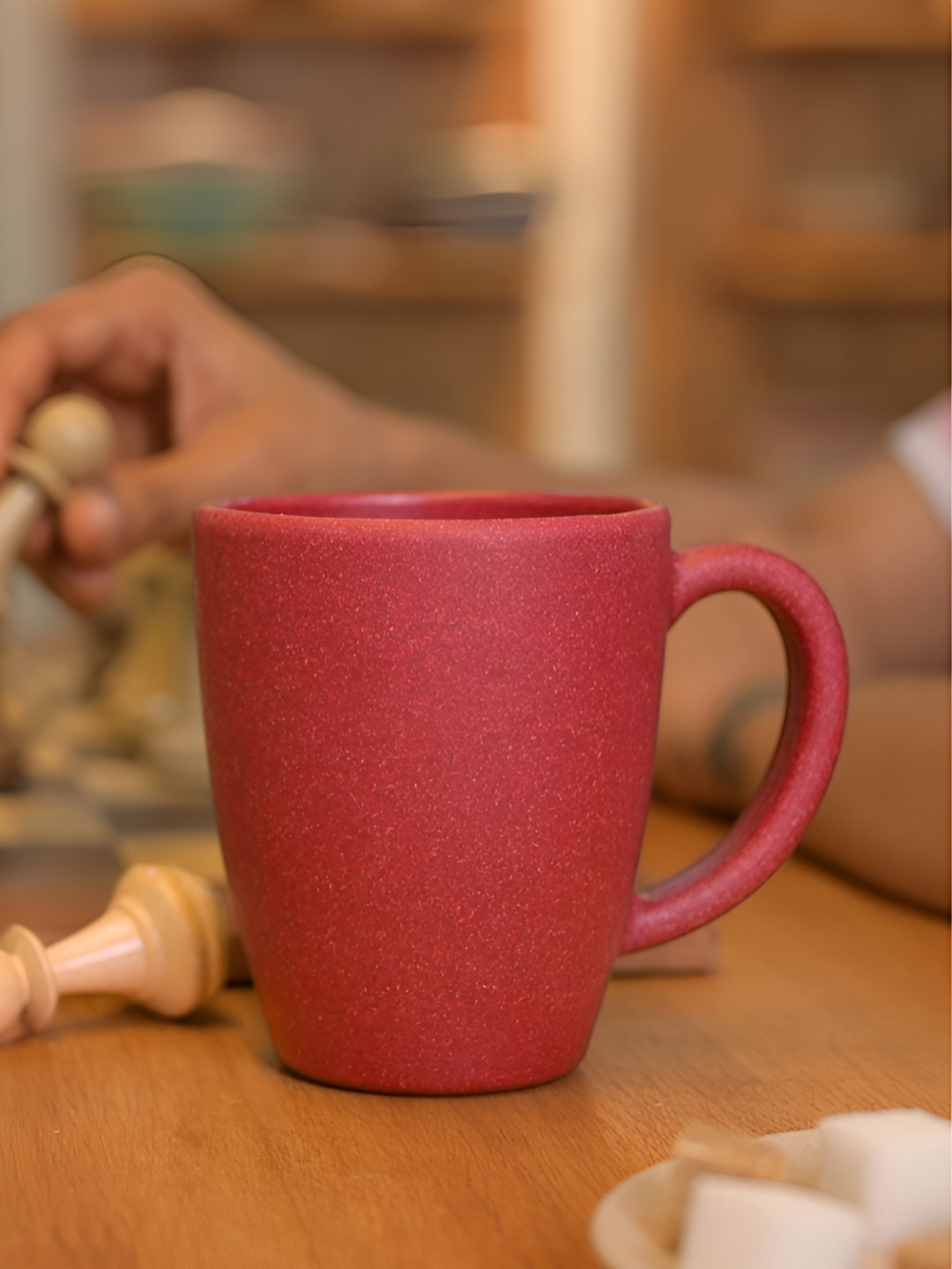 eha Thank U Coral Textured Biocomposite Microwave Safe Mug-300ml