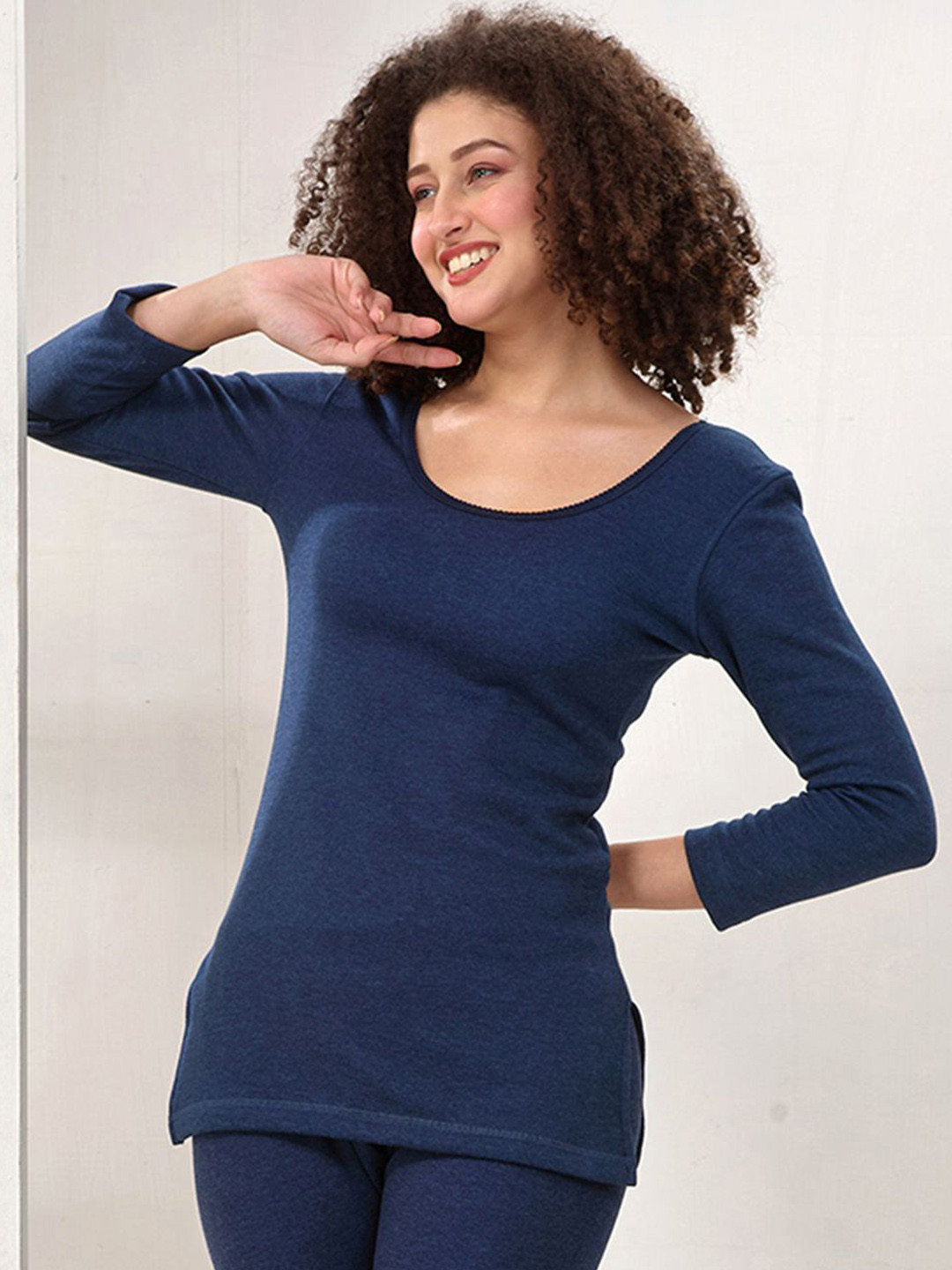 INFERNO Women Fleece Lined Full Slevee Long Thermal Top