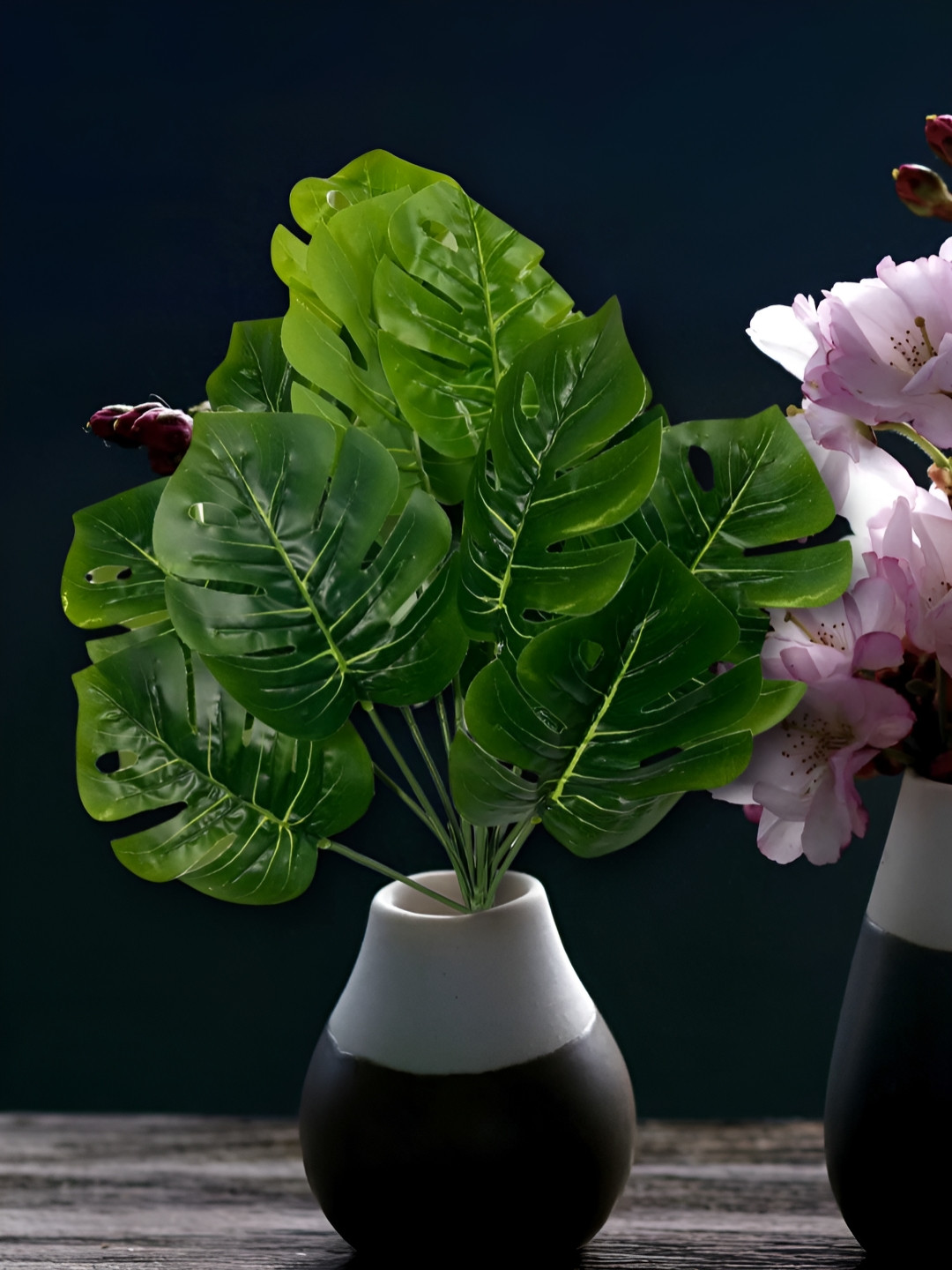 ARTSY Green Monstera Deliciosa Artificial Flower