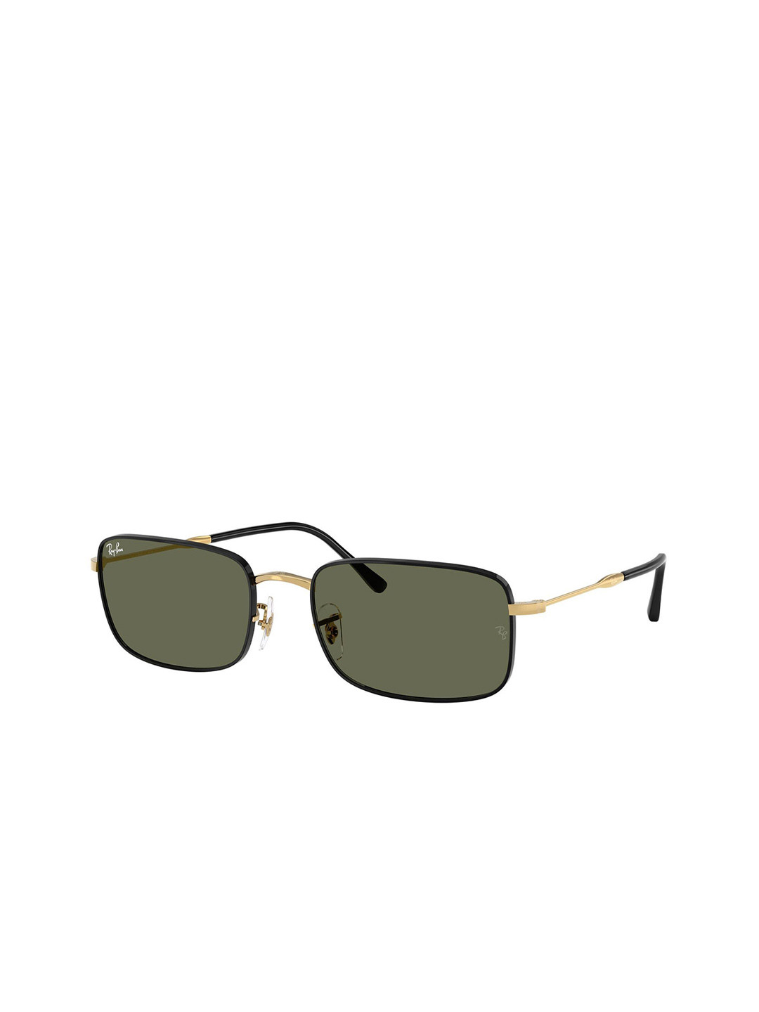RAY-BAN Unisex Polarized Green Lens Rectangle Sunglasses - 0RB374692715859