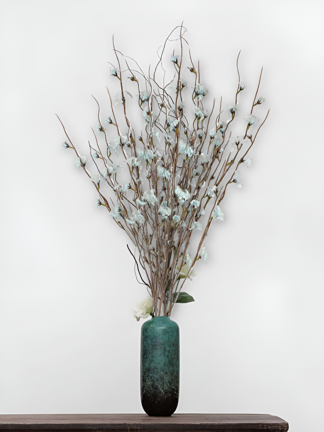 ARTSY Blue Non-Hanging Sunflower Artificial Flower Without Pot