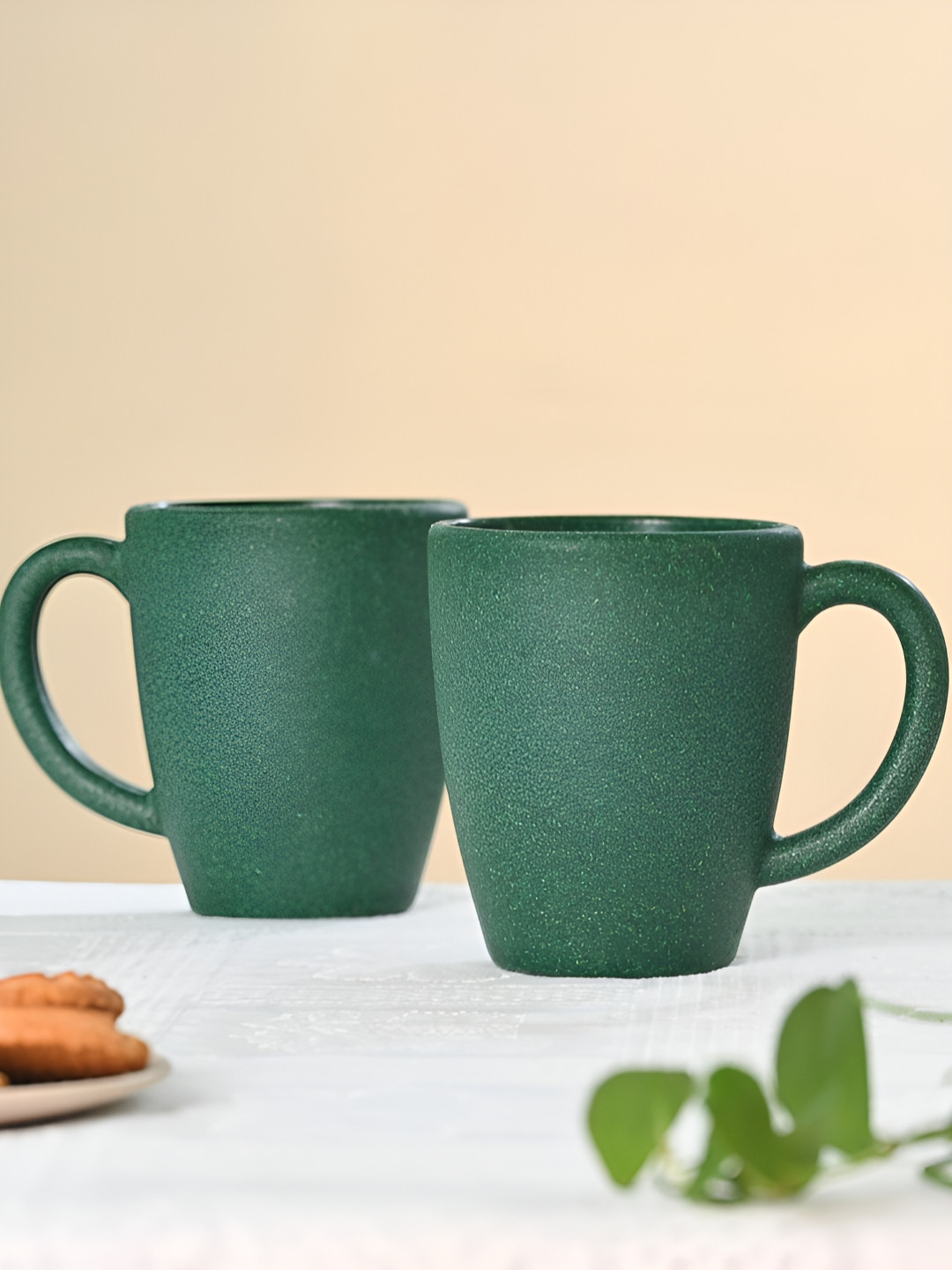 eha Im Not 40 Green Biocomposite Microwave Safe 2 Piece Mugs-300ml