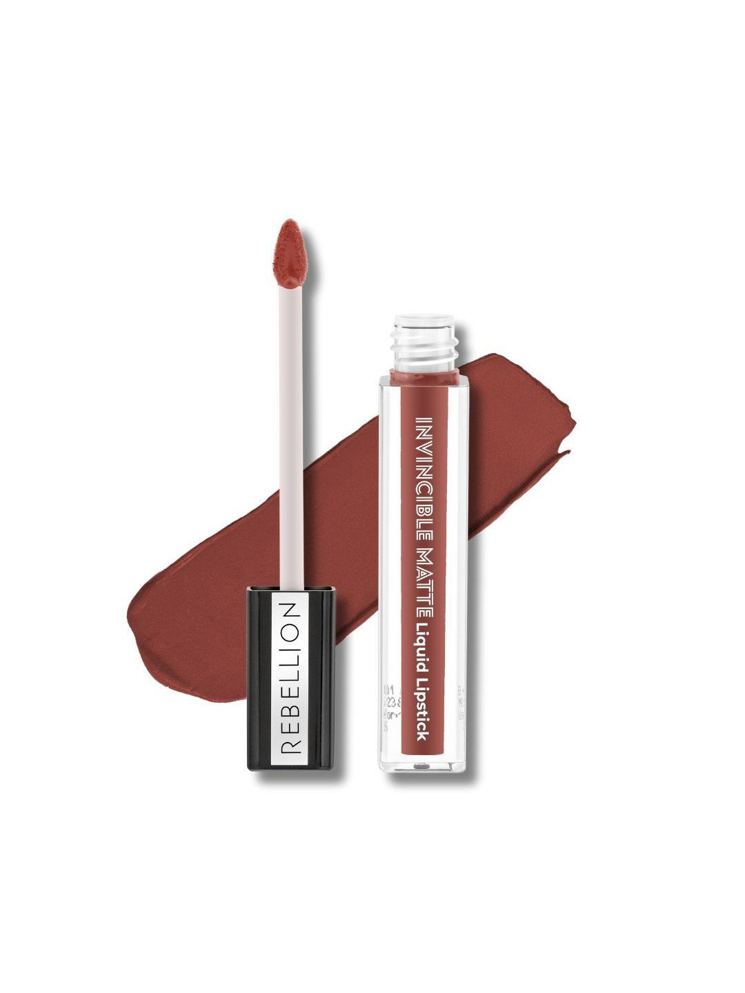 Rebellion Cosmetics Invincible Matte Liquid Lipstick-28.27 g -Nude Brown-Beacon Beauty 13