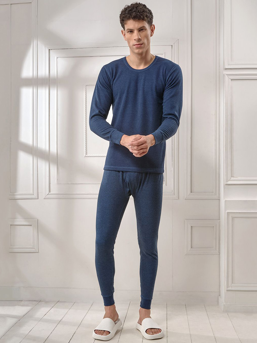 INFERNO Men Polycotton Thermal Vest and Pant Set with Fleeced linning