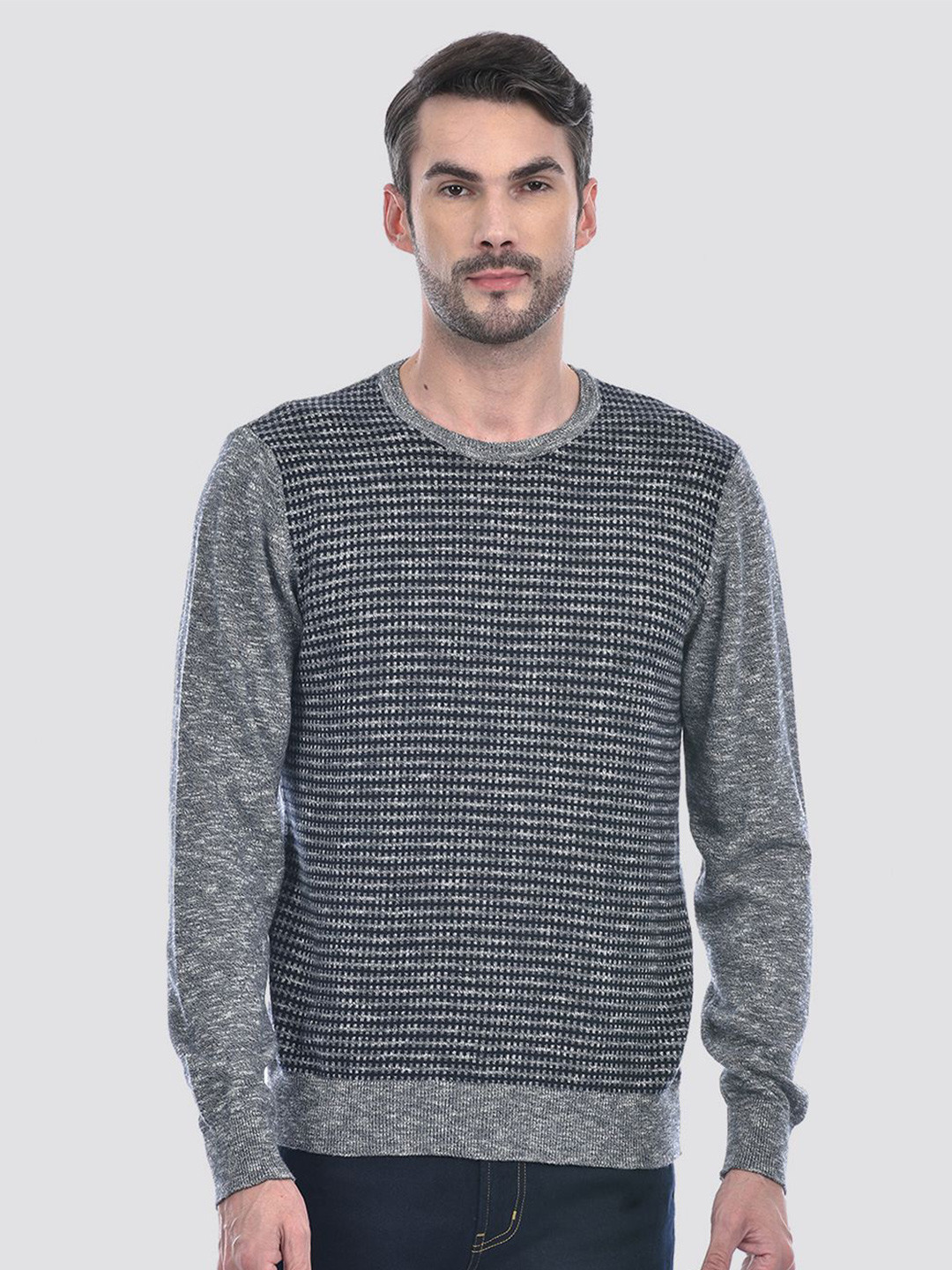 Numero Uno Men Cable Knit Pure Cotton Pullover