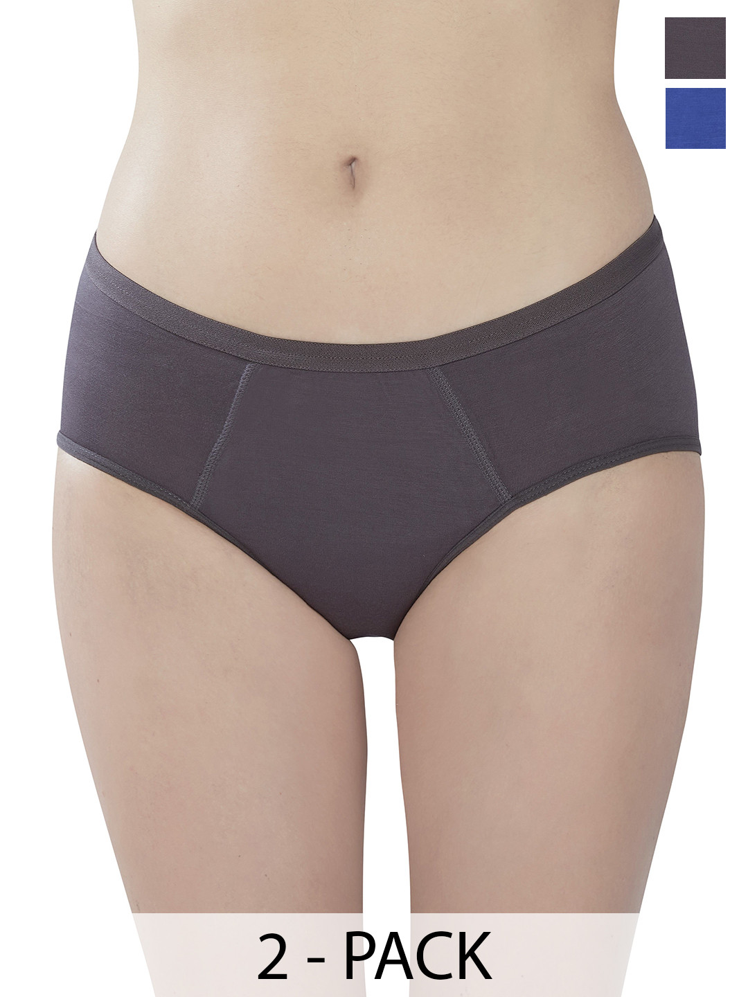 PLUMBURY Women Pack Of 2 Leak-Proof Ultimate Leak Proof Reusable Period Panties