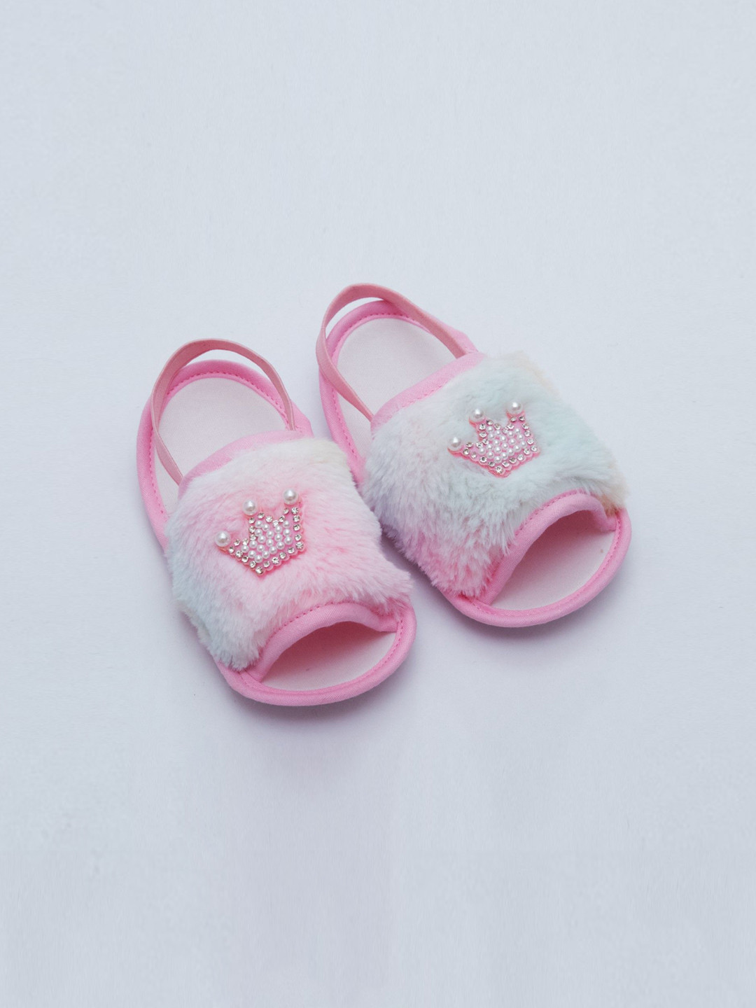 Daizy Girls Fur With Crown Details Booties