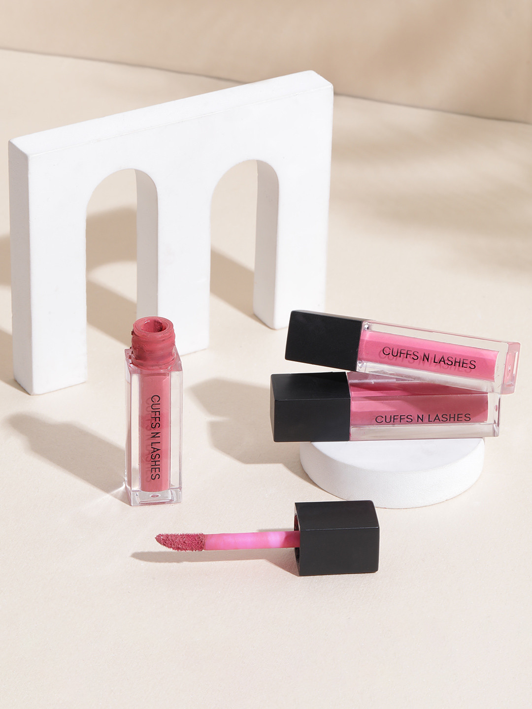 CUFFS N LASHES Set of 3 Mini Matte Liquid Lipstick 2ml each - Main Character