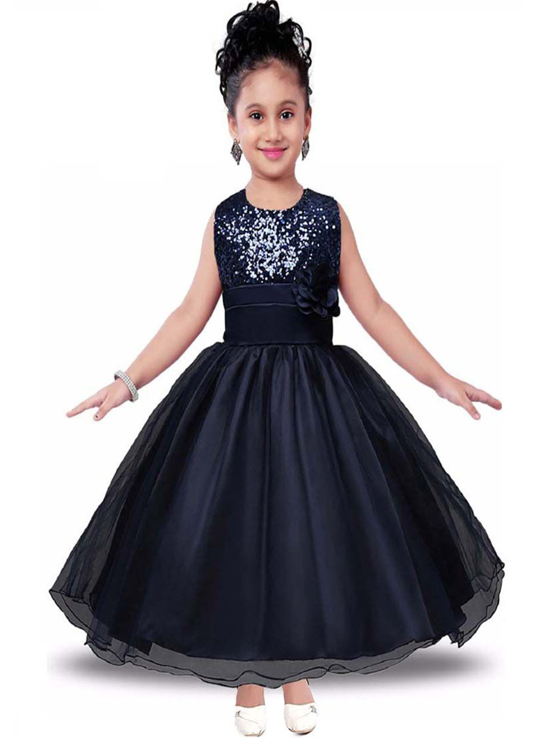 Wish little Girl Fit and Flare Maxi Dress