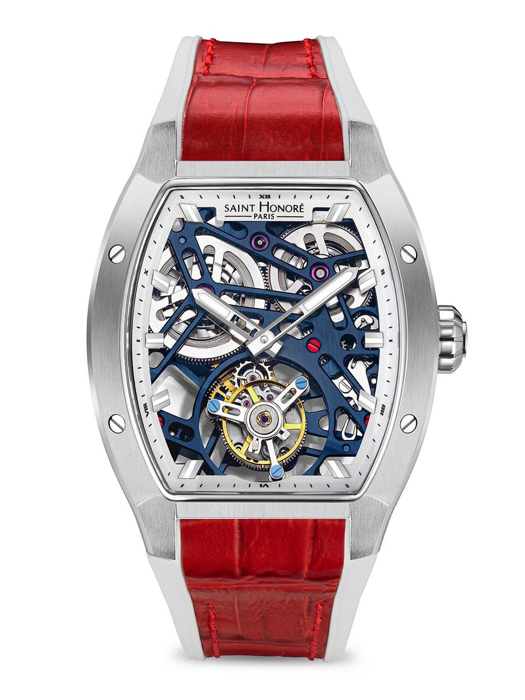 SAINT HONORE PARIS Men Monceau Tourbillon Blue Round watch - MC891201-1ASQU