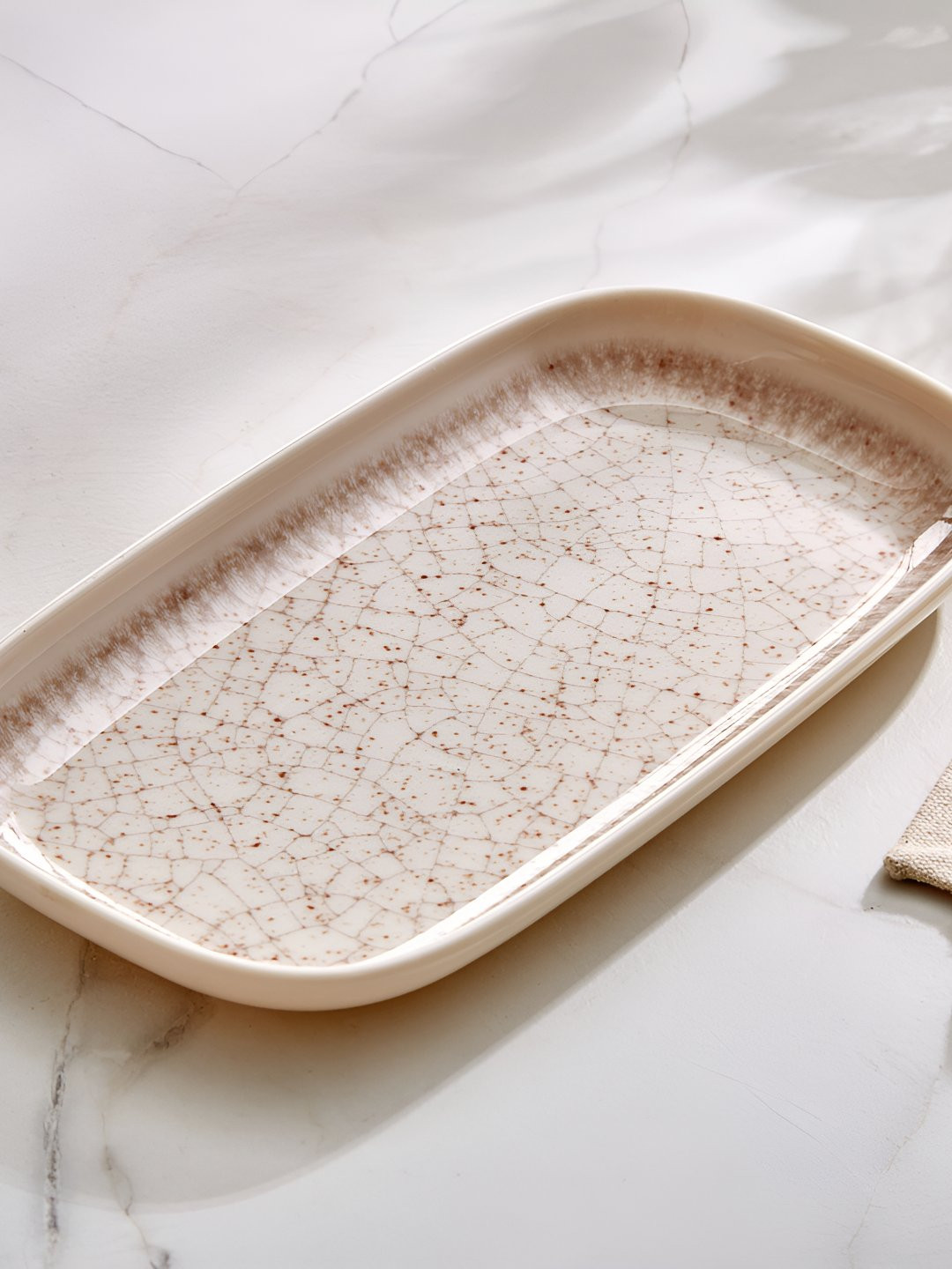 Home Centre Printed Melamine Food Platter