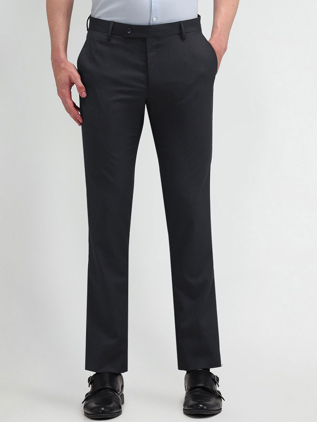 Arrow Men Carrot Tapered Fit Trousers