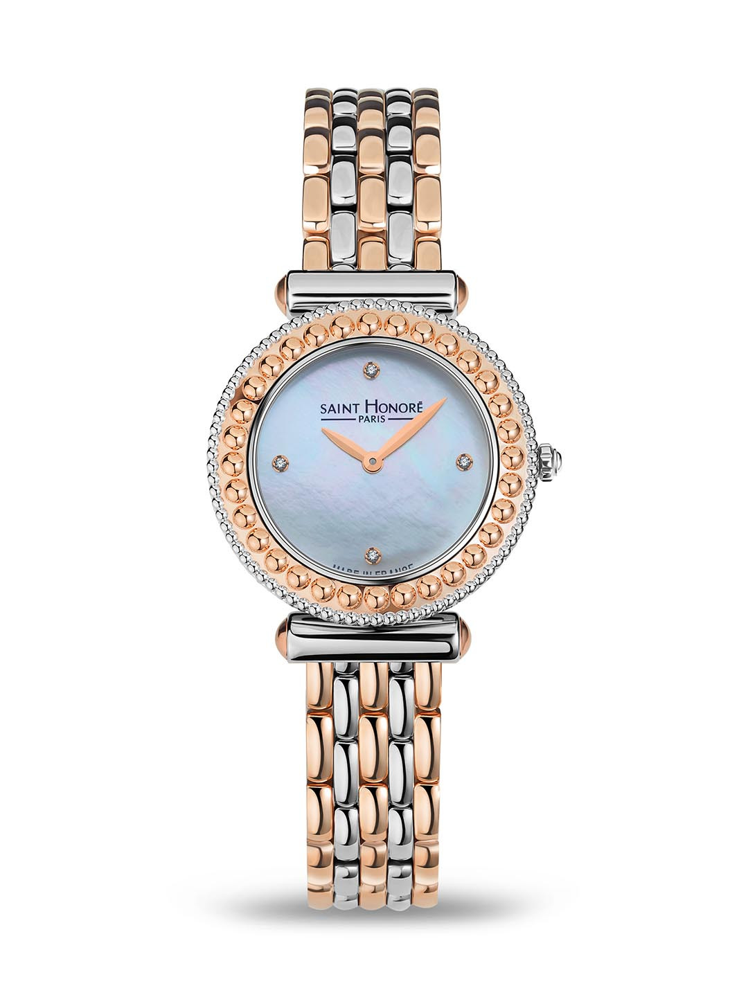 SAINT HONORE PARIS Women Gala Quartz White Round Watch- H-SH-GA721164-6BYD